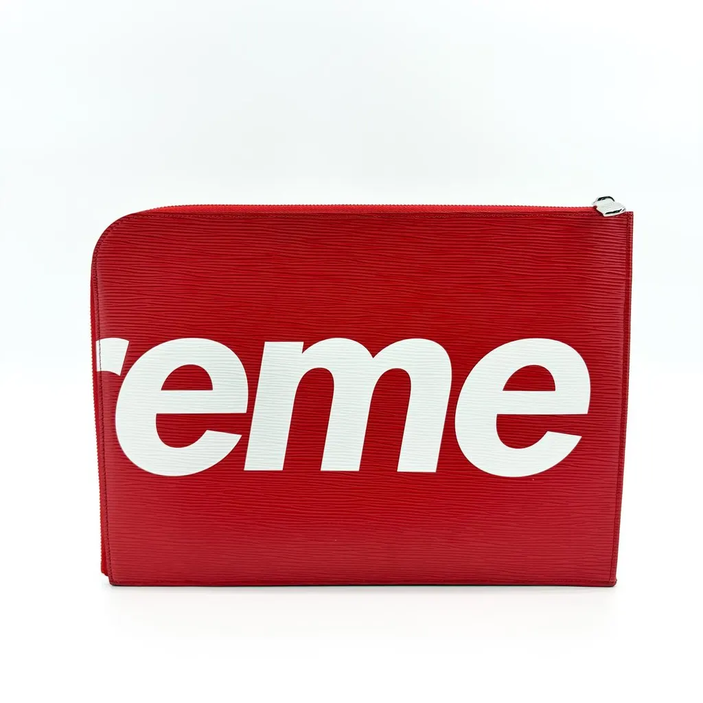 Louis Vuitton x Supreme Epi Pochette Jour GM Red MultiColor Leather Very good - Inside View