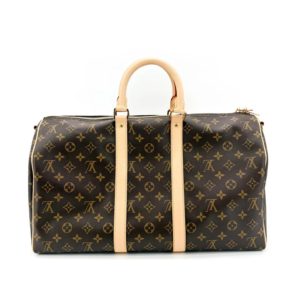 Louis Vuitton Monogram Pink Rabbit Keepall 45 Beige Canvas Very good - Inside View