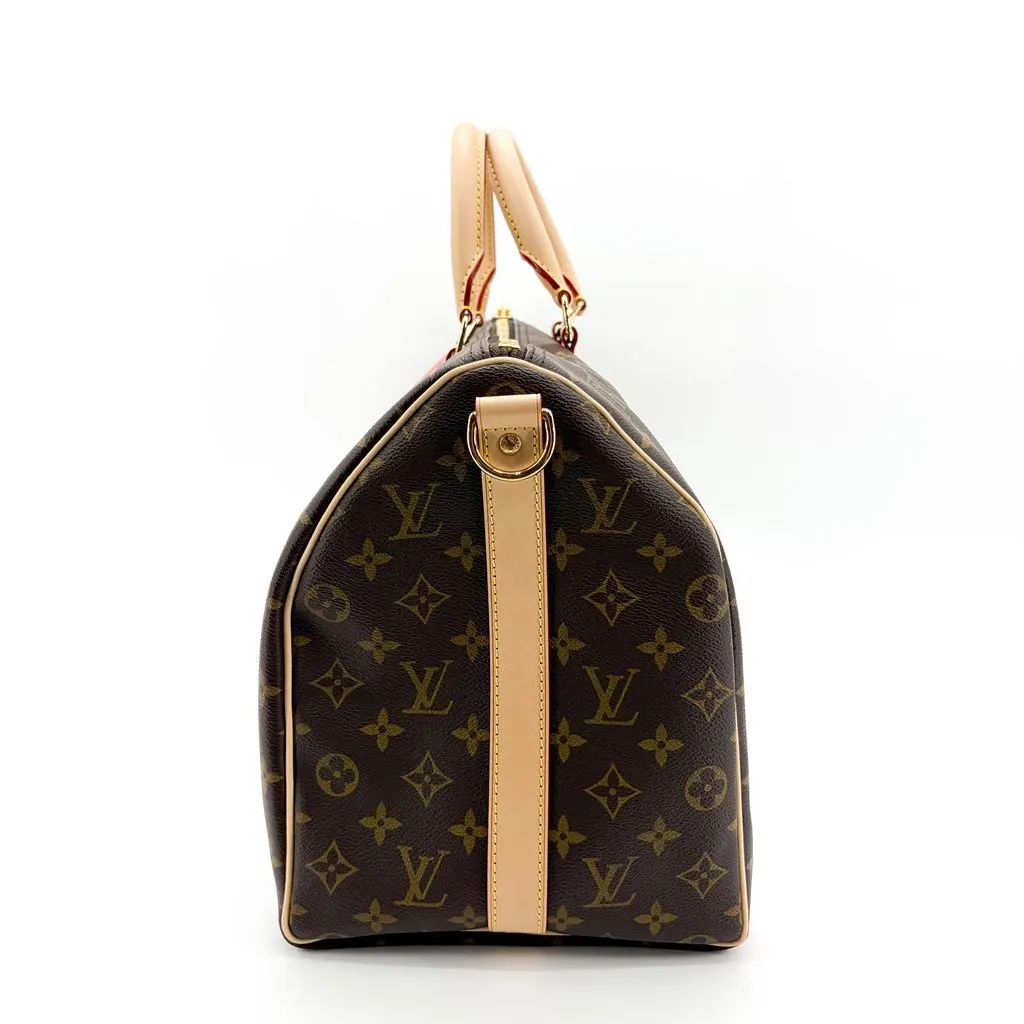 Louis Vuitton Monogram Pink Rabbit Keepall 45 Beige Canvas Very good - Model View