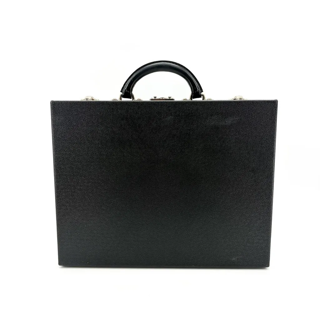 Louis Vuitton Taiga Diplomat Black Leather Good - Inside View