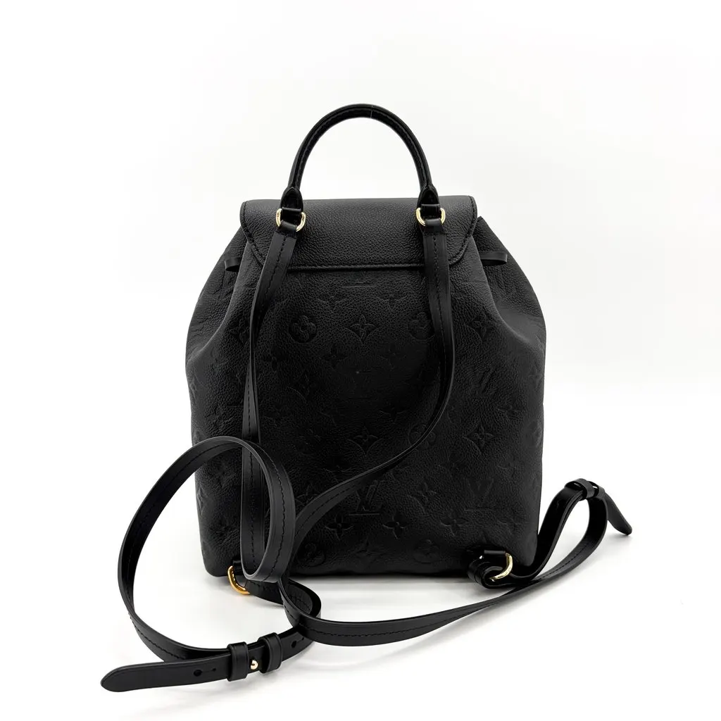 Louis Vuitton Montsouris PM Monogram Empreinte Black Black Leather Very good - Inside View