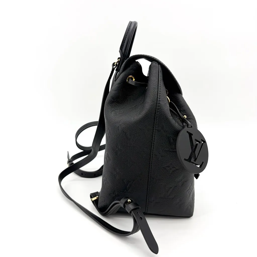Louis Vuitton Montsouris PM Monogram Empreinte Black Black Leather Very good - Box View