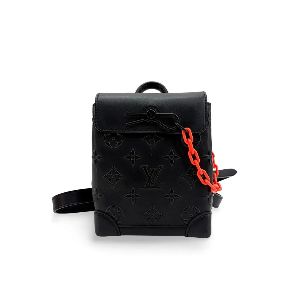 Louis Vuitton Monogram Torrillon Steamer XS Black Black Leather Very good - Front View