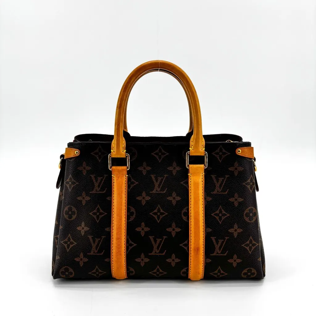 Louis Vuitton Monogram Montaigne MM Brown Canvas Good - Back View