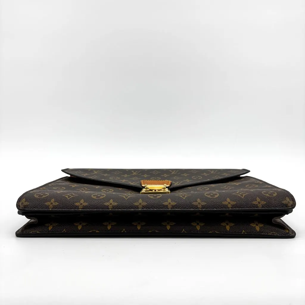 Louis Vuitton Monogram President Briefcase Brown Brown Canvas Good - Box View