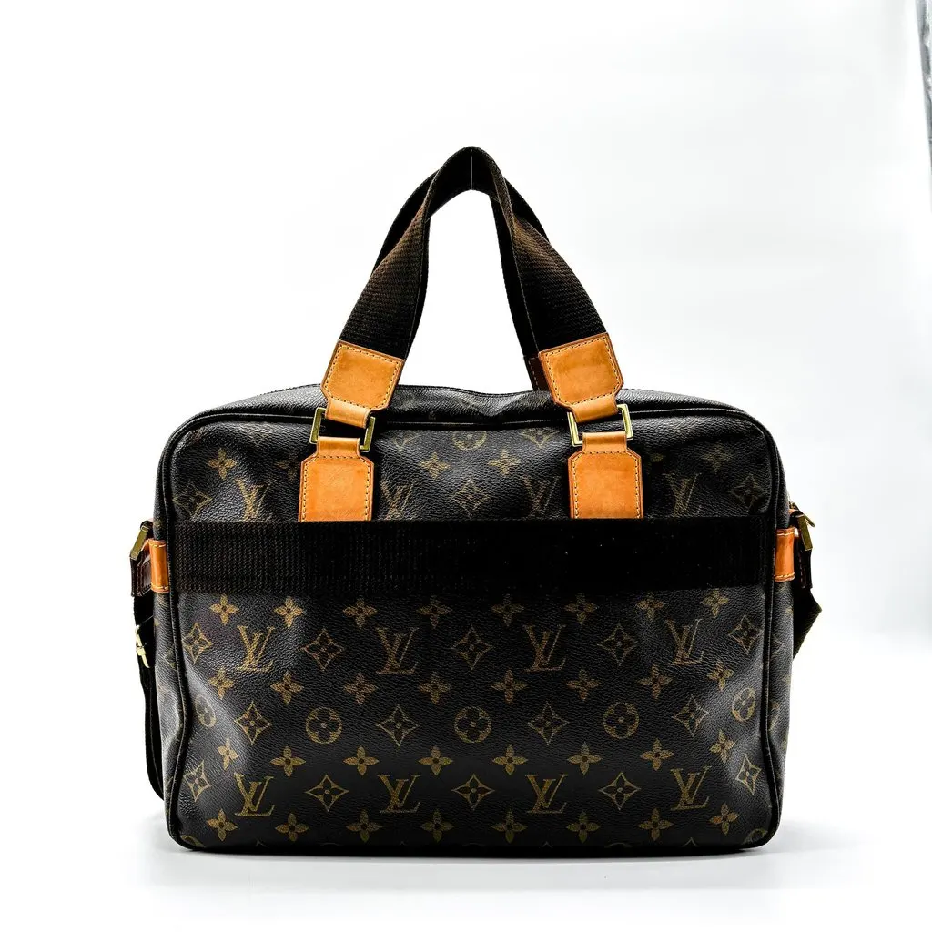 Louis Vuitton Monogram Porte-Documents Bosphore Briefcase Brown Brown Canvas Good - Inside View