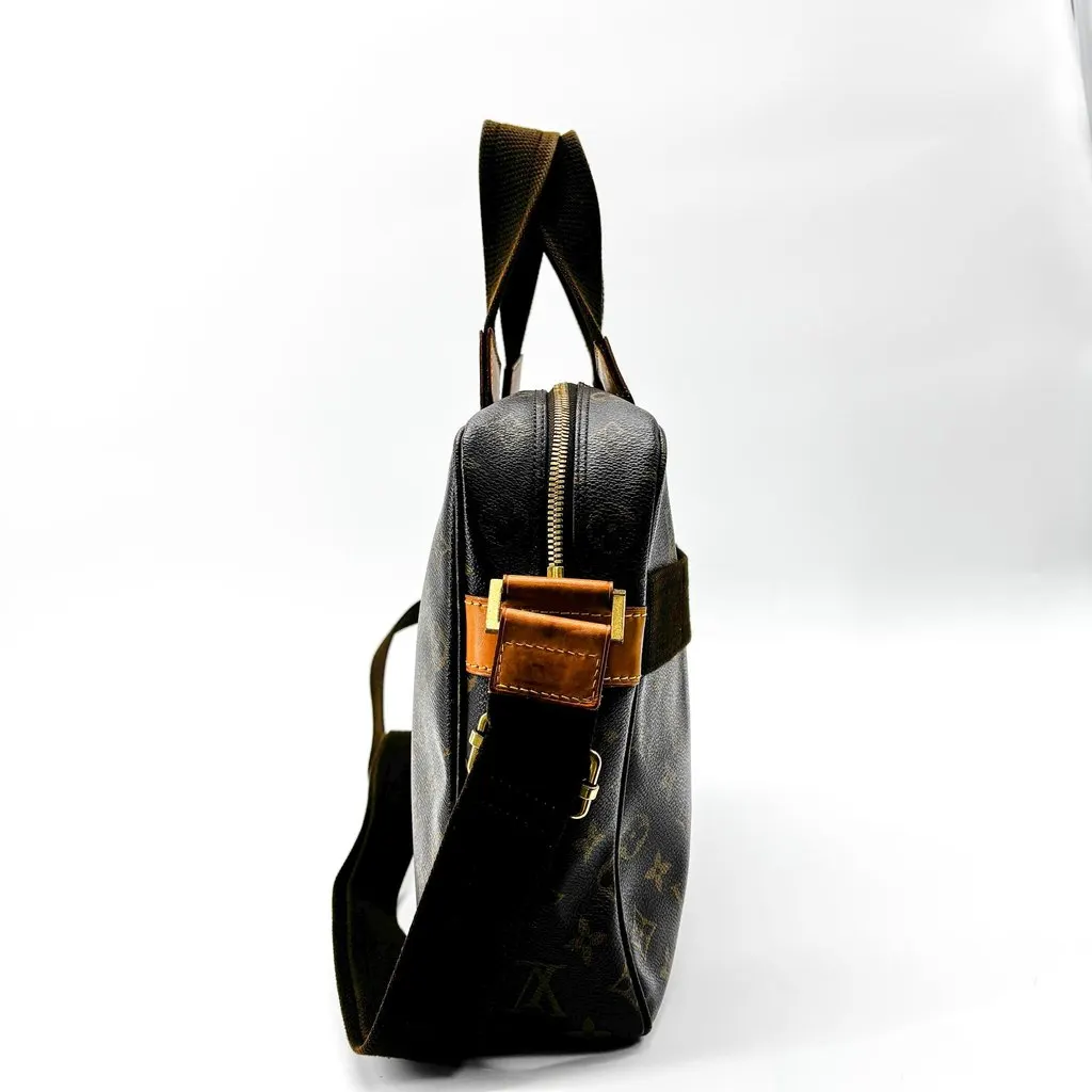 Louis Vuitton Monogram Porte-Documents Bosphore Briefcase Brown Brown Canvas Good - Box View