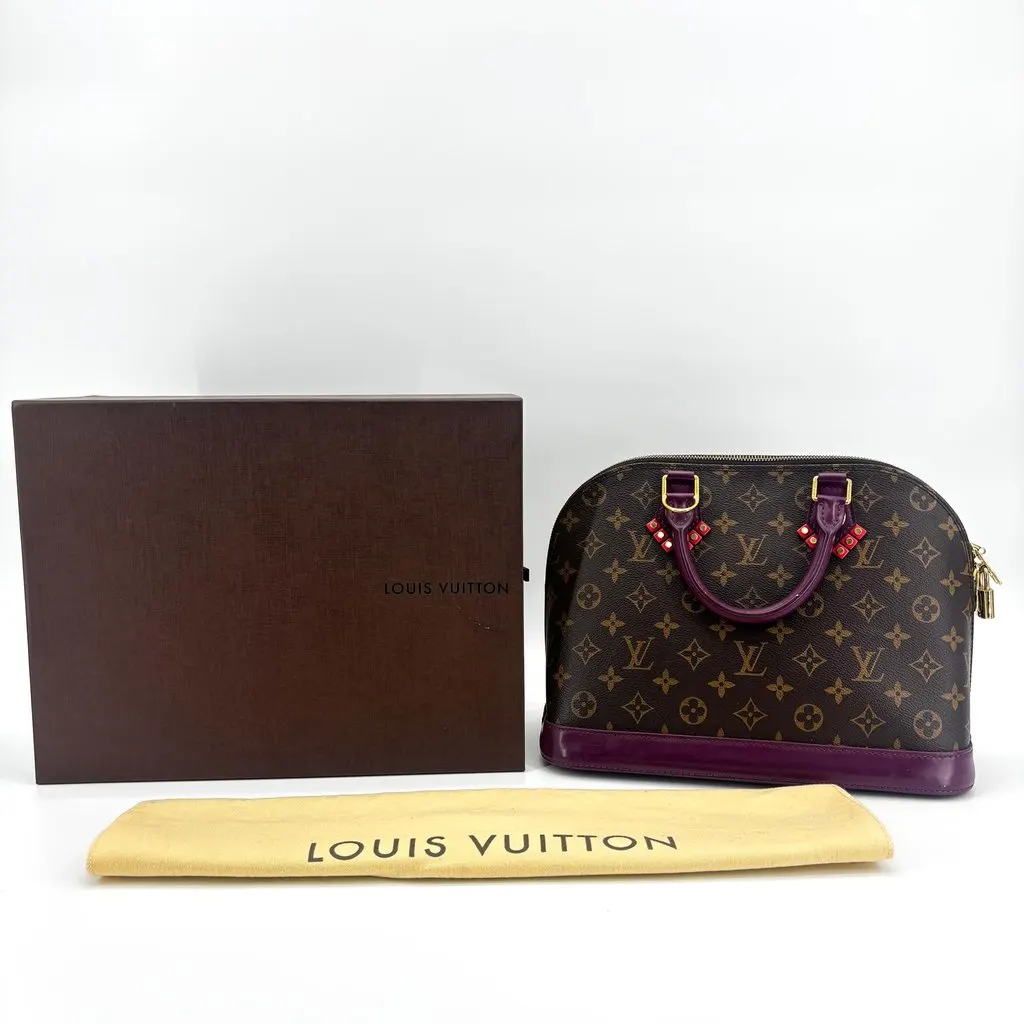 Louis Vuitton Monogram Kabuki Alma PM Blue Canvas Very good - Back View