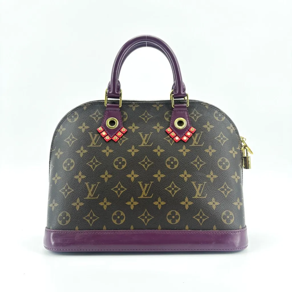 Louis Vuitton Monogram Kabuki Alma PM Blue Canvas Very good - Inside View