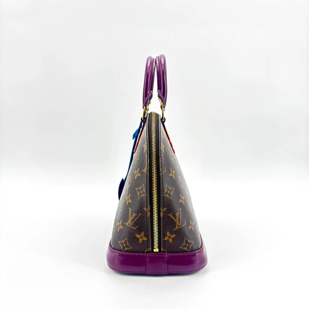 Louis Vuitton Monogram Kabuki Alma PM Blue Canvas Very good - Model View