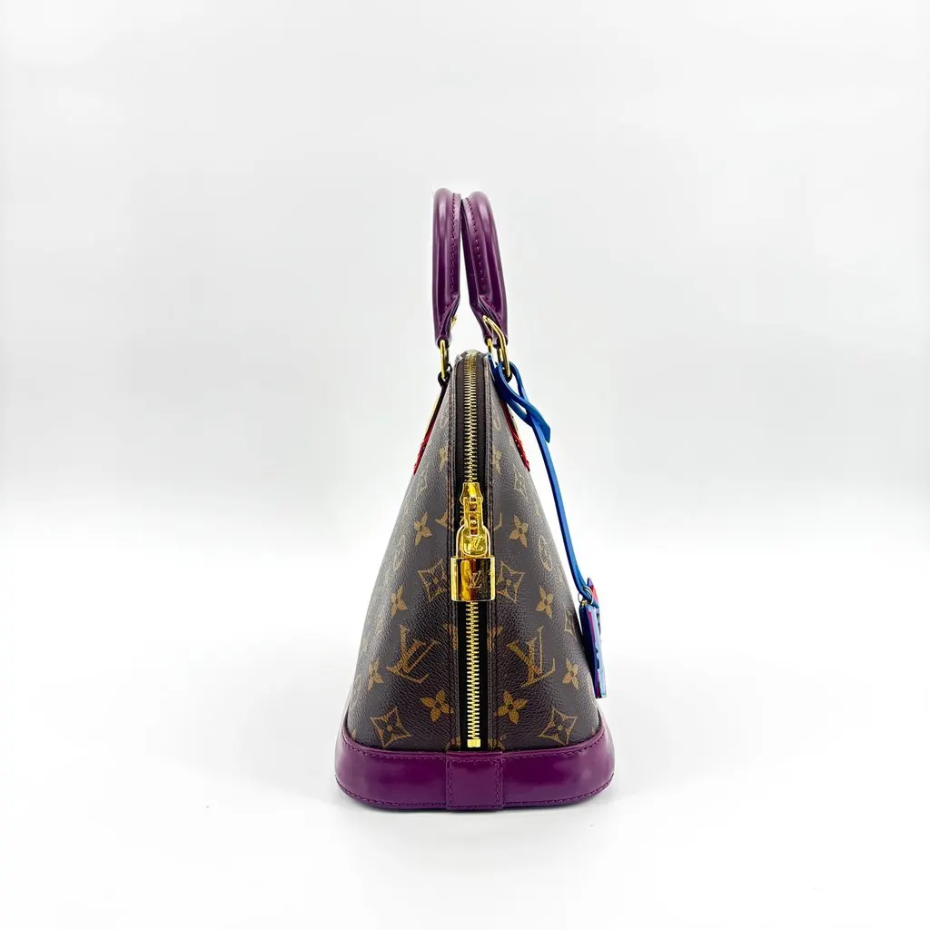 Louis Vuitton Monogram Kabuki Alma PM Blue Canvas Very good - Box View