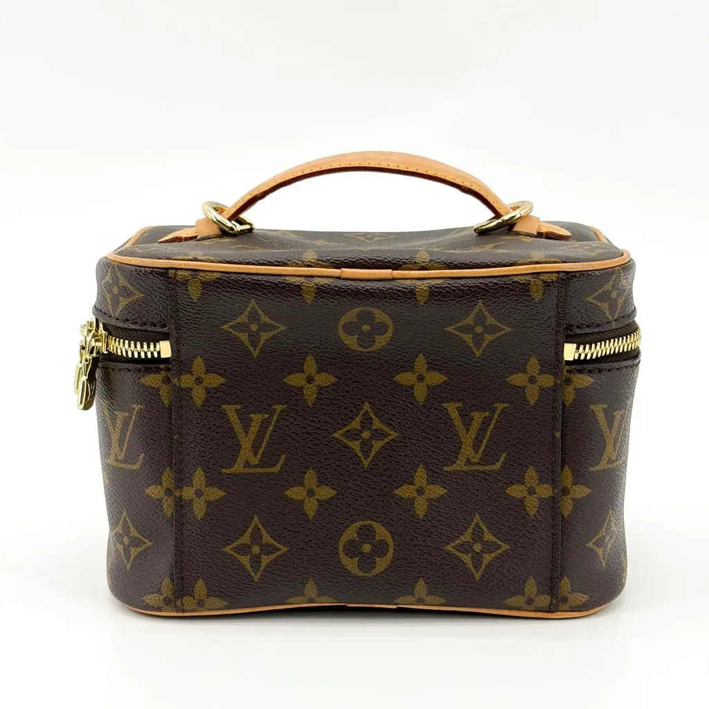 Louis Vuitton Monogram Nice Mini Beauty Case Brown Beige Canvas Very good - Inside View