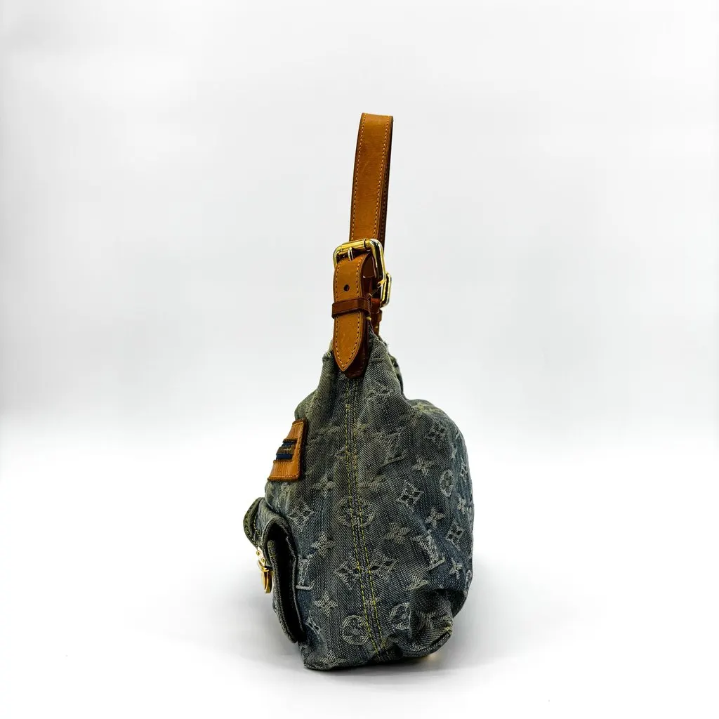 Louis Vuitton Monogram Denim Baggy PM Blue Blue Denim Fair - Inside View