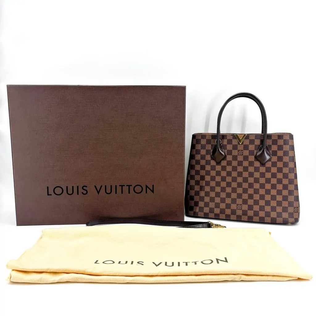 Louis Vuitton Damier Ebene Belmont NV MM Brown Canvas Very good - Back View