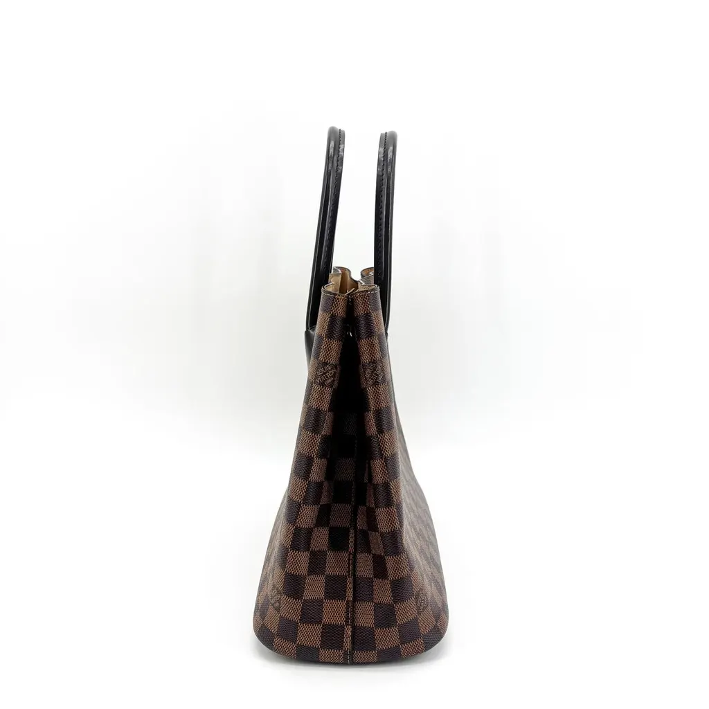 Louis Vuitton Damier Ebene Belmont NV MM Brown Canvas Very good - Model View