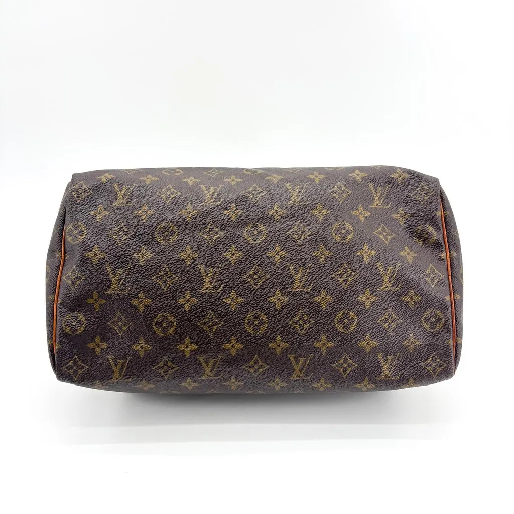 Louis Vuitton Monogram Speedy 35 Brown Canvas Good - Box View