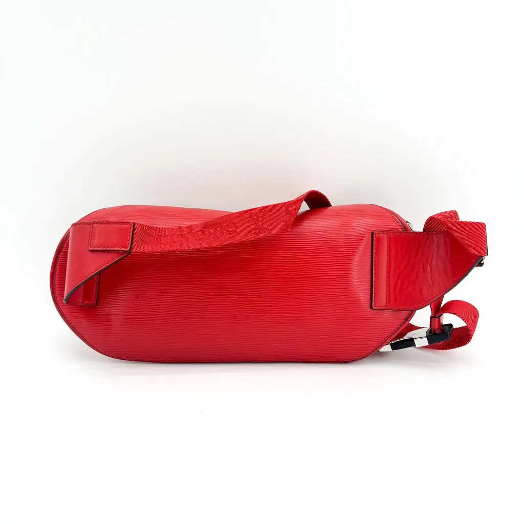 Louis Vuitton x Supreme Epi Bumbag Red Red Leather Good - Inside View
