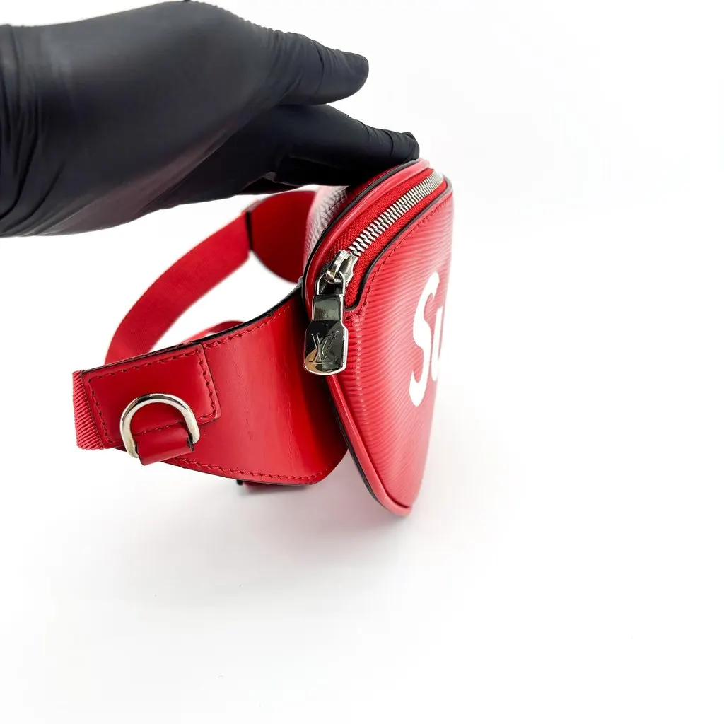 Louis Vuitton x Supreme Epi Bumbag Red Red Leather Good - Box View