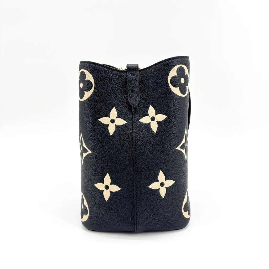 Louis Vuitton NeoNoe MM Monogram Empreinte Black Beige Beige Leather Very good - Model View