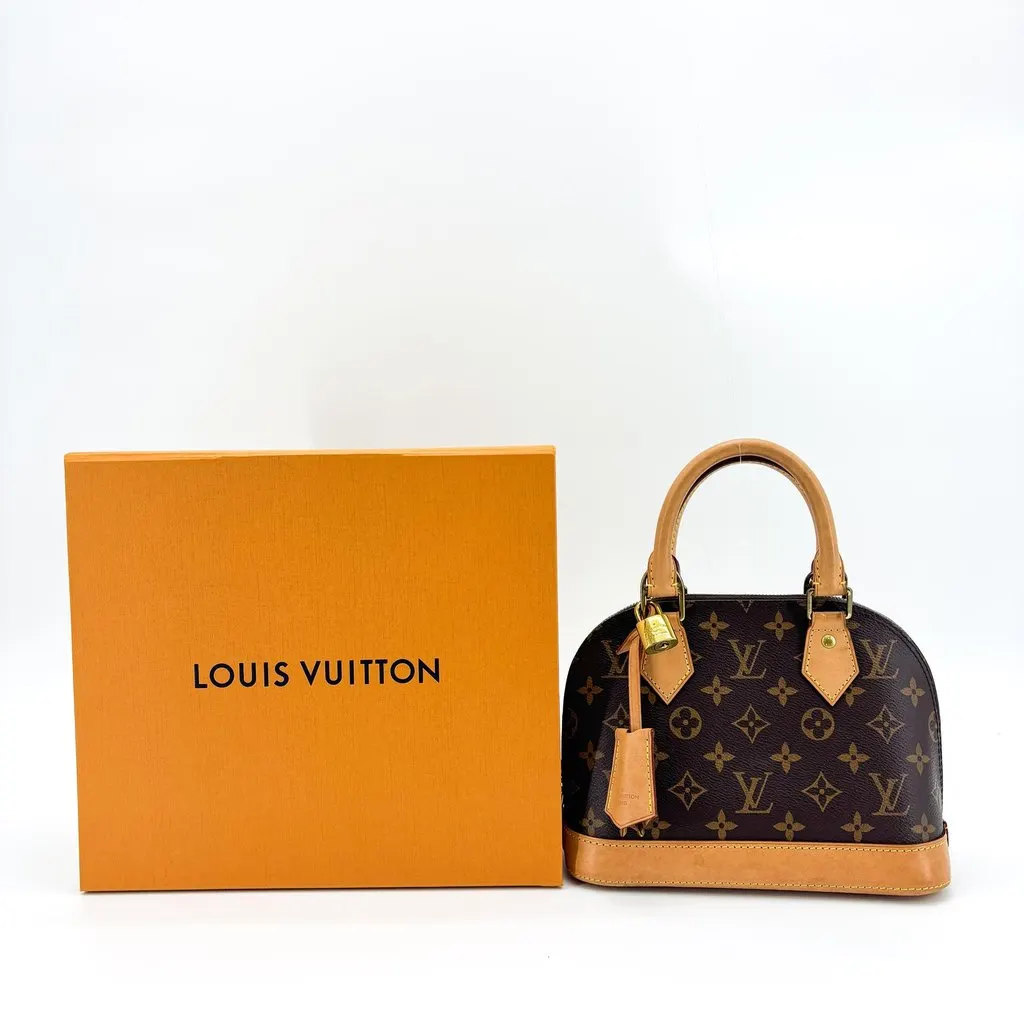 Louis Vuitton Alma BB Monogram Beige Canvas Very good - Back View