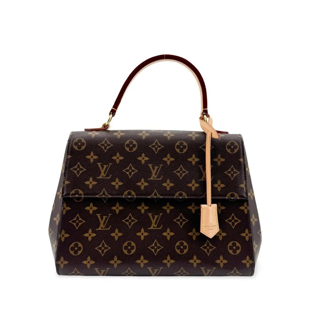 Louis Vuitton Cluny MM Monogram Beige Canvas Very good - Front View