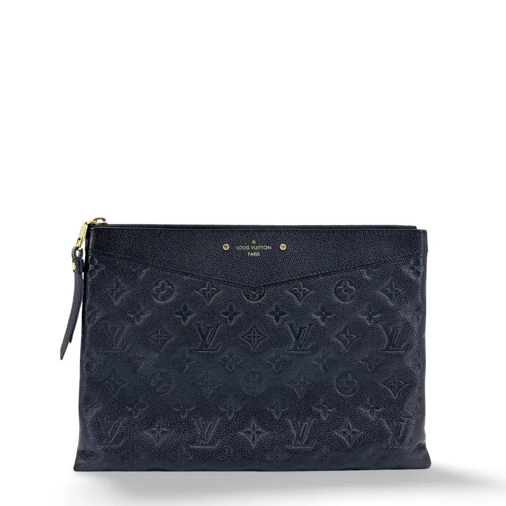 Louis Vuitton Monogram Empreinte Daily Pouch Marine Rouge