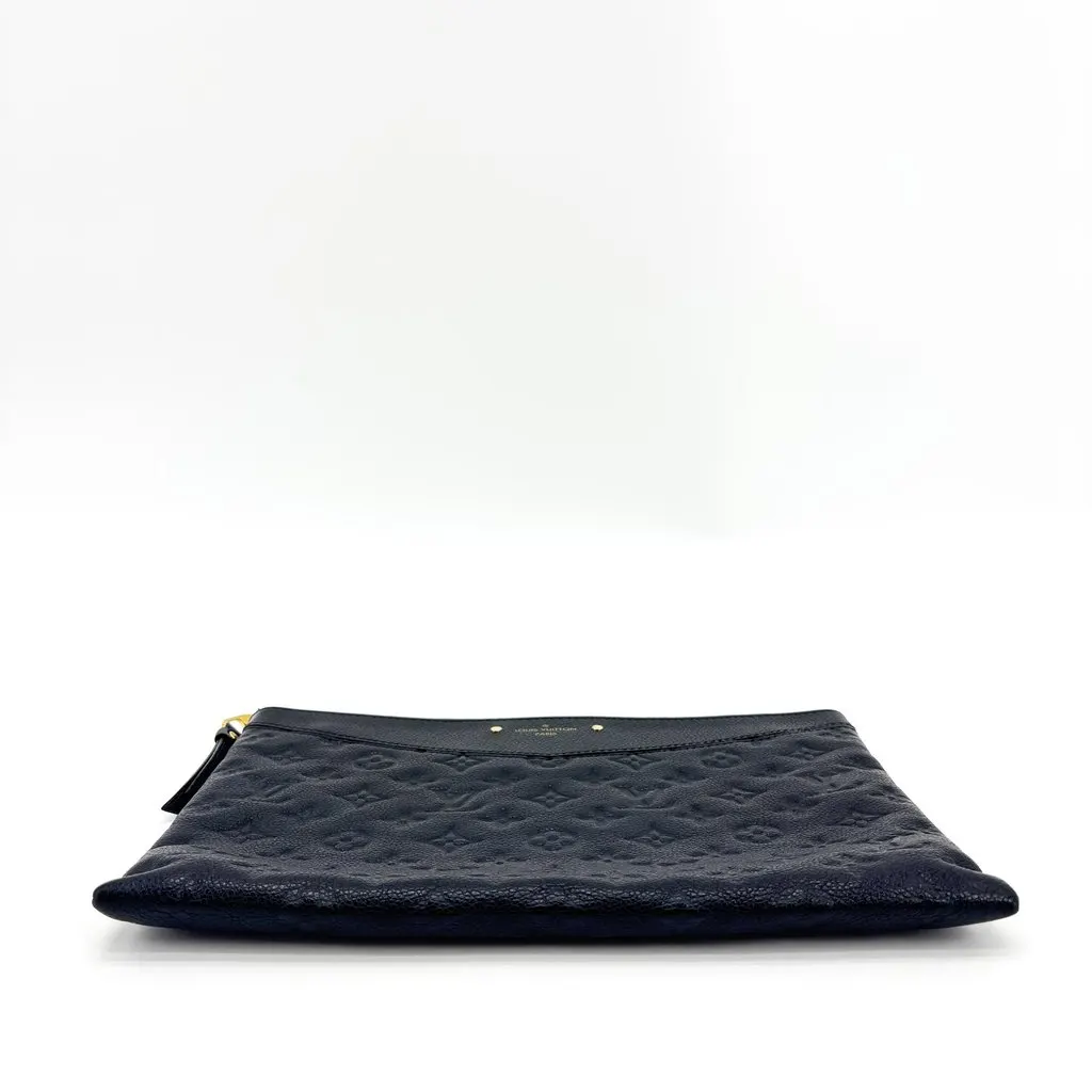 Louis Vuitton Monogram Empreinte Daily Pouch Marine Rouge Navy Leather Good - Box View