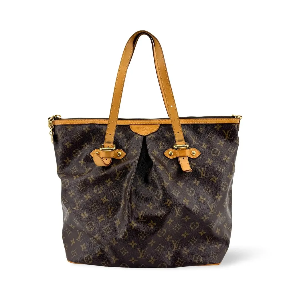 Louis Vuitton Monogram Palermo PM Brown Canvas Good - Front View