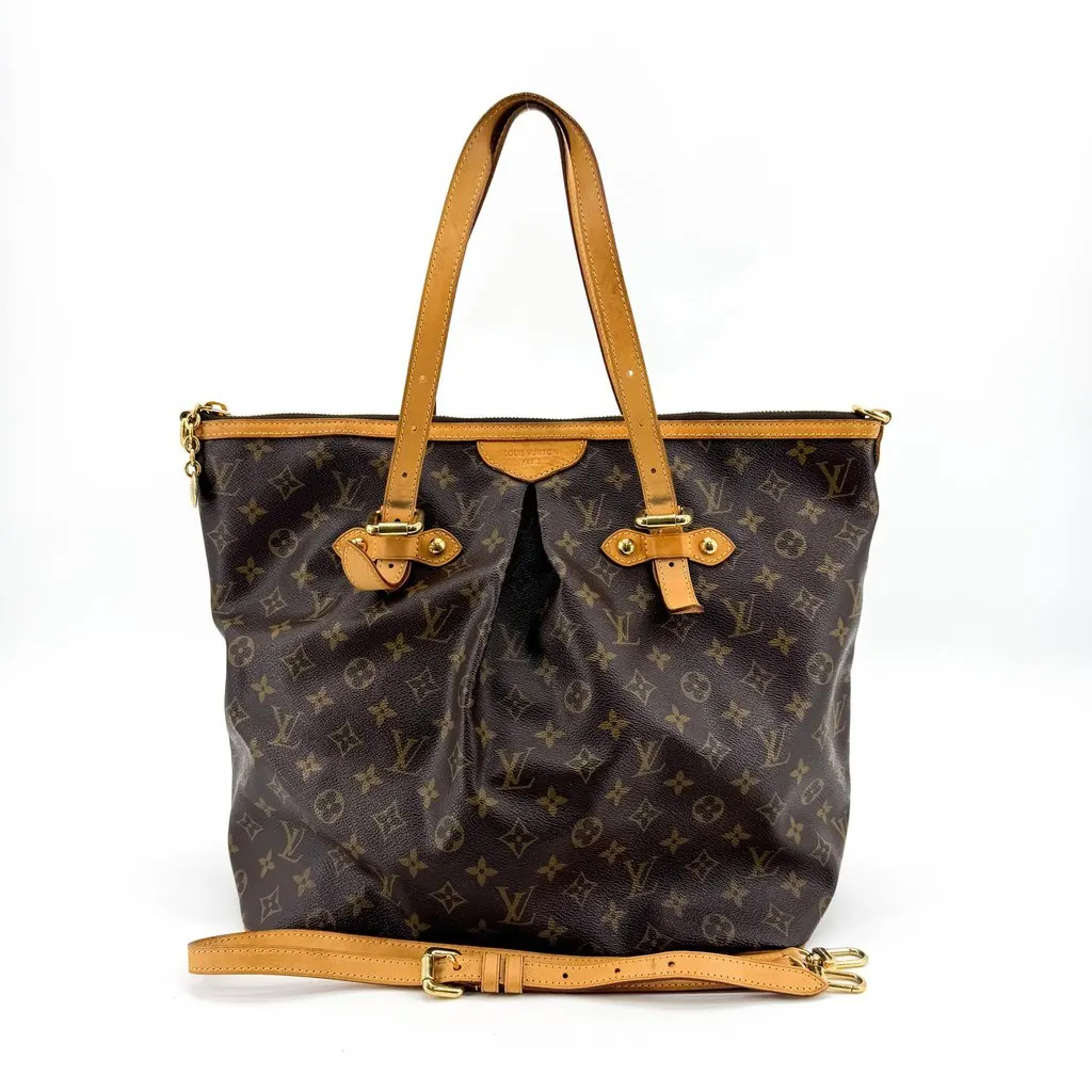 Louis Vuitton Monogram Palermo PM Brown Canvas Good - Back View