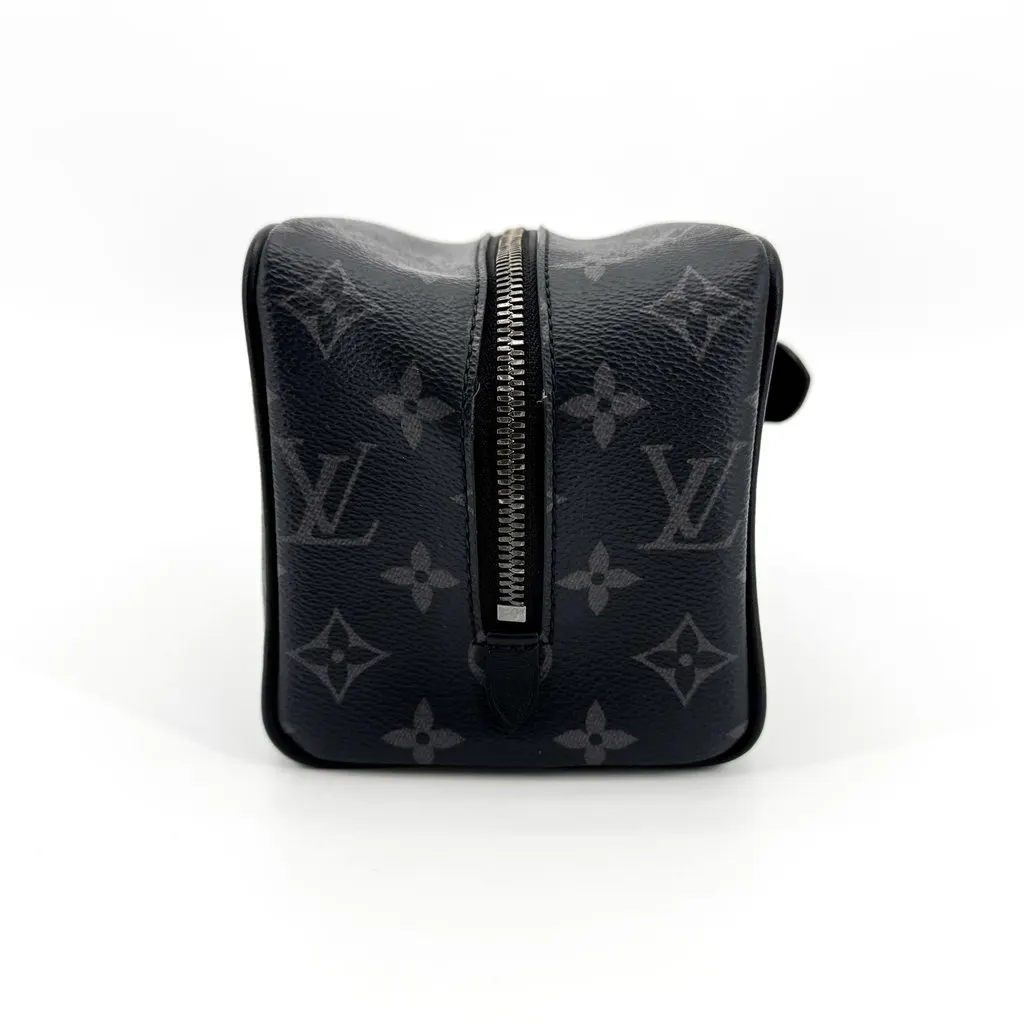Louis Vuitton Monogram Eclipse Toiletry Pouch PM Black Canvas Good - Inside View