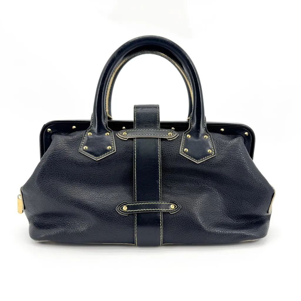 Louis Vuitton Suhali L'Ingenieux PM Black Gold Hardware Black Leather Good - Back View