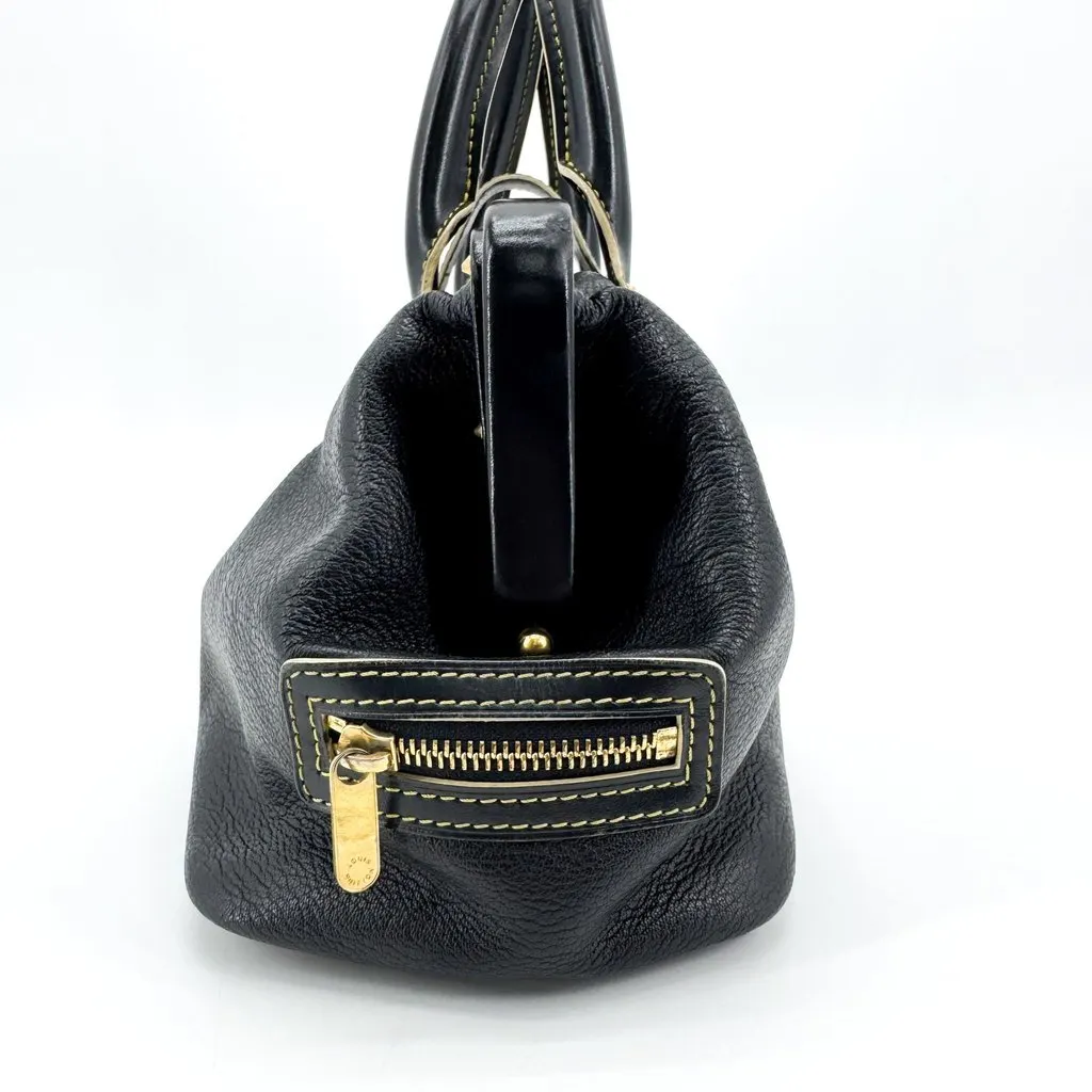Louis Vuitton Suhali L'Ingenieux PM Black Gold Hardware Black Leather Good - Inside View