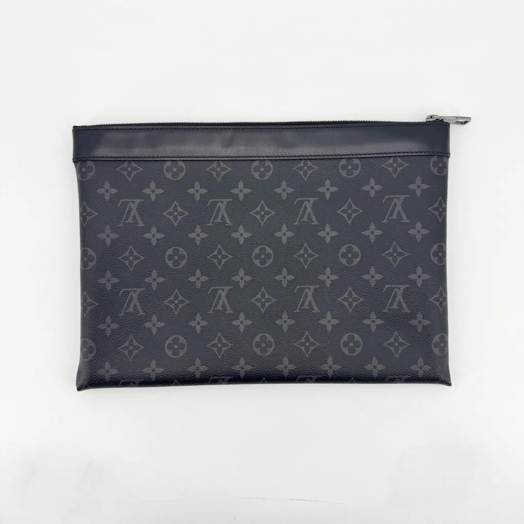 Louis Vuitton Monogram Eclipse Pochette Discovery Black Canvas Very good - Inside View