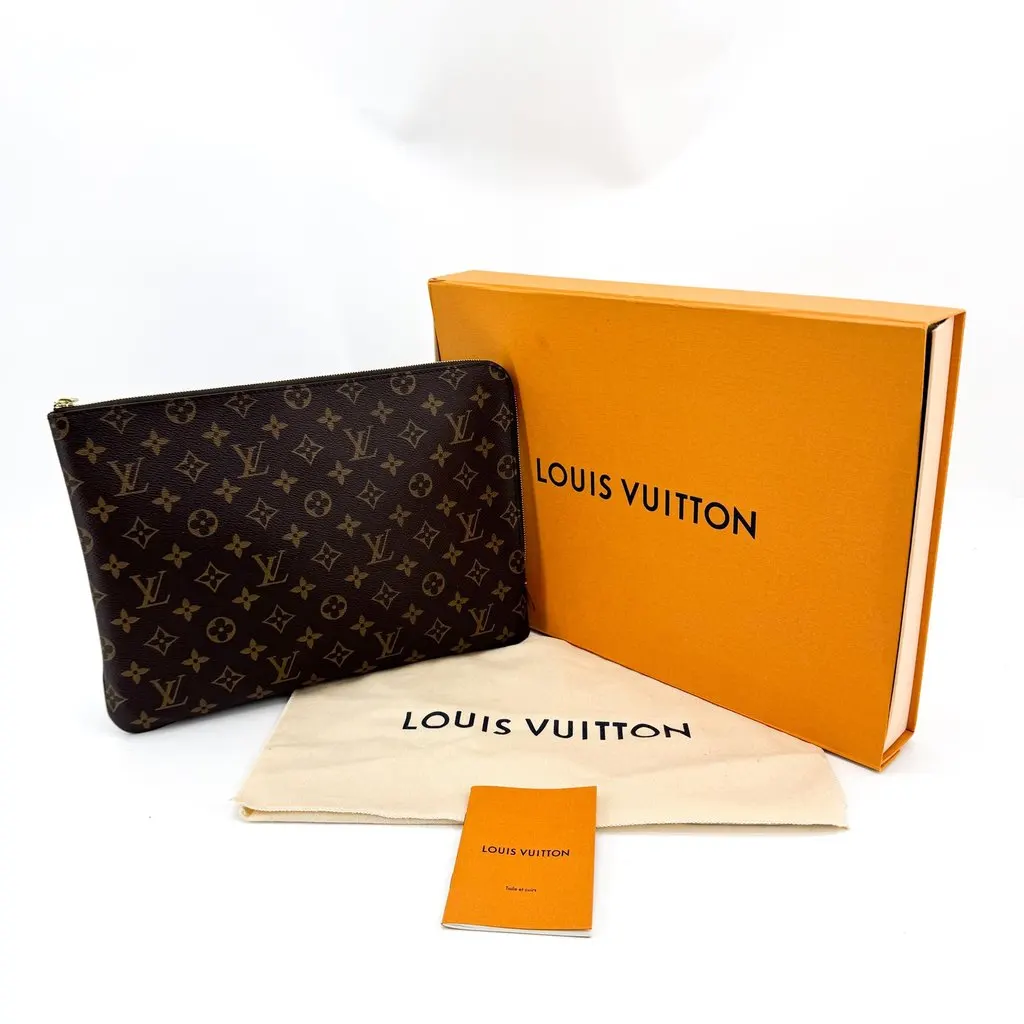 Louis Vuitton Monogram Etui Voyage MM Brown Canvas Very good - Back View