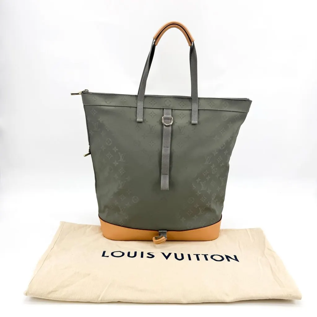 Louis Vuitton Monogram Light Pack Grey Brown Polyamide Good - Back View