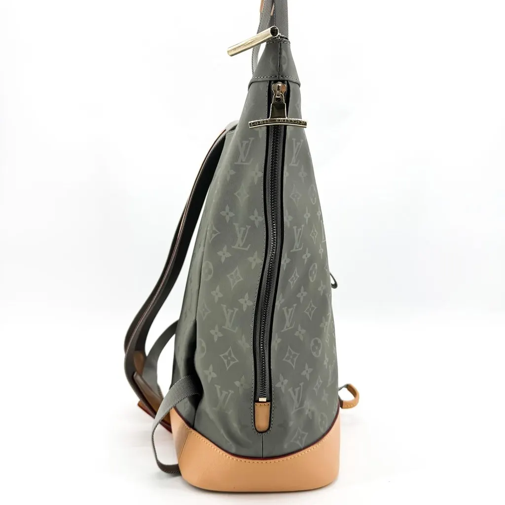 Louis Vuitton Monogram Light Pack Grey Brown Polyamide Good - Box View