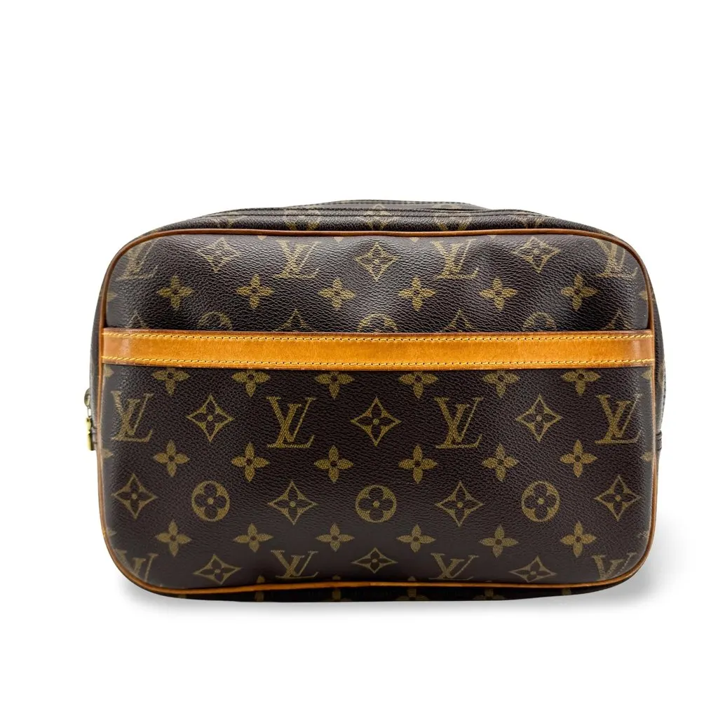 Louis Vuitton Monogram Trousse Toilette 28 Brown Brown Canvas Fair - Front View