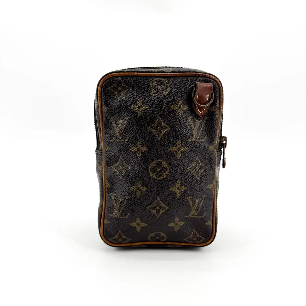 Louis Vuitton Monogram Amazone 15 Crossbody Bag Brown Brown Canvas Good - Back View