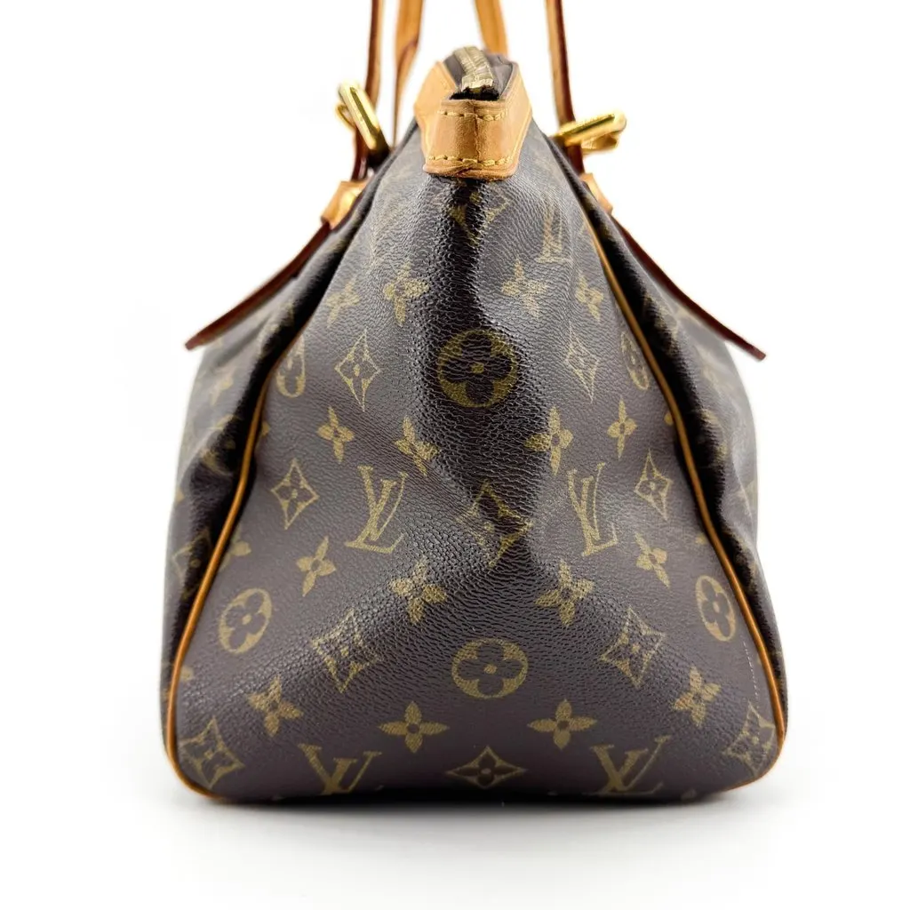 Louis Vuitton Monogram Tivoli GM Shoulder Bag Beige Canvas Good - Inside View