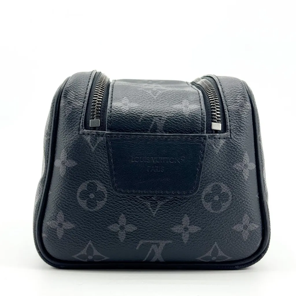 Louis Vuitton Monogram Eclipse Toiletry Pouch GM Black Black Canvas Very good - Inside View