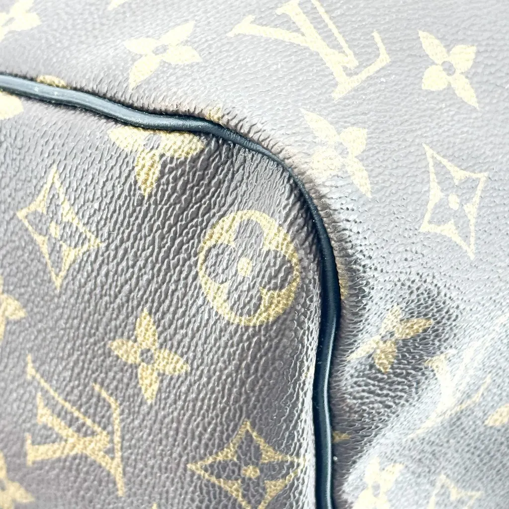 Louis Vuitton Keepall Bandouliere 45 Macassar Monogram Black Canvas Very good - Box View