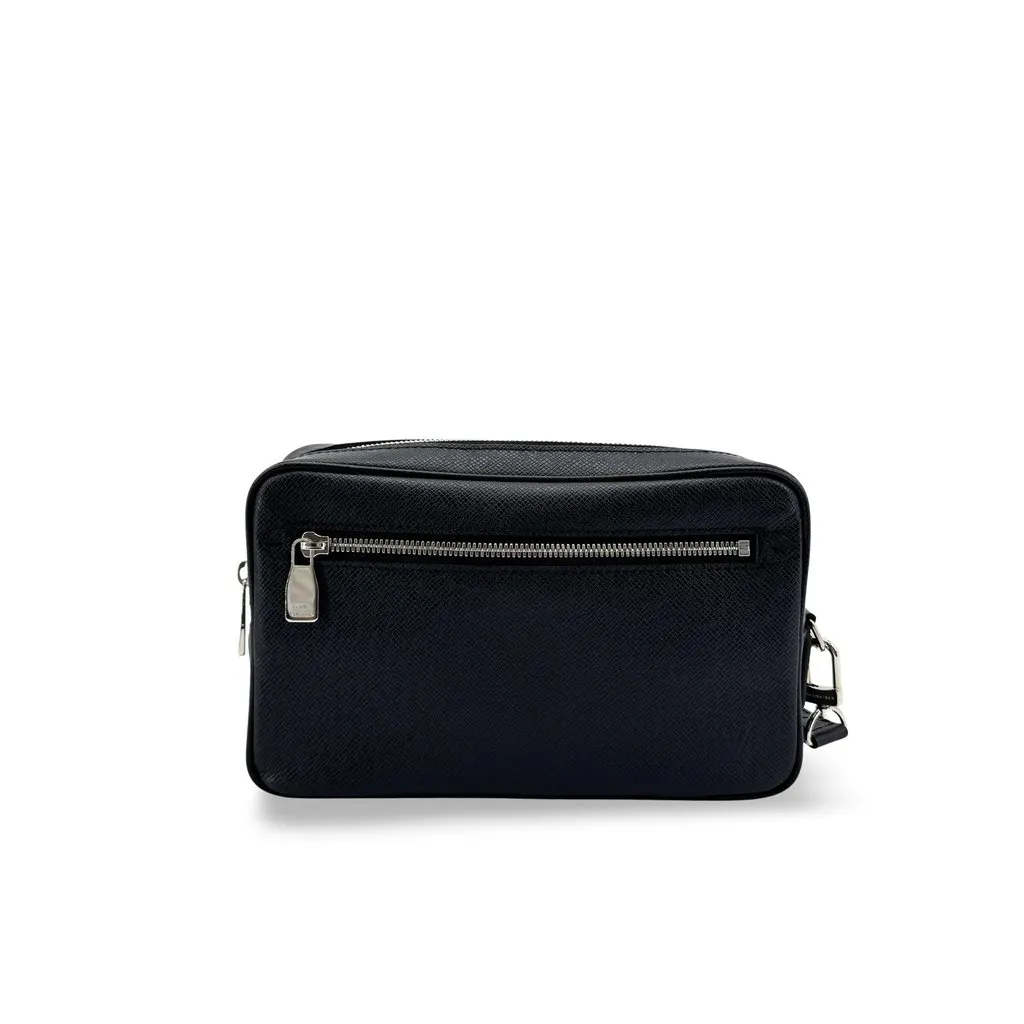 Louis Vuitton Taiga Pavel Black Black Leather Very good - Front View