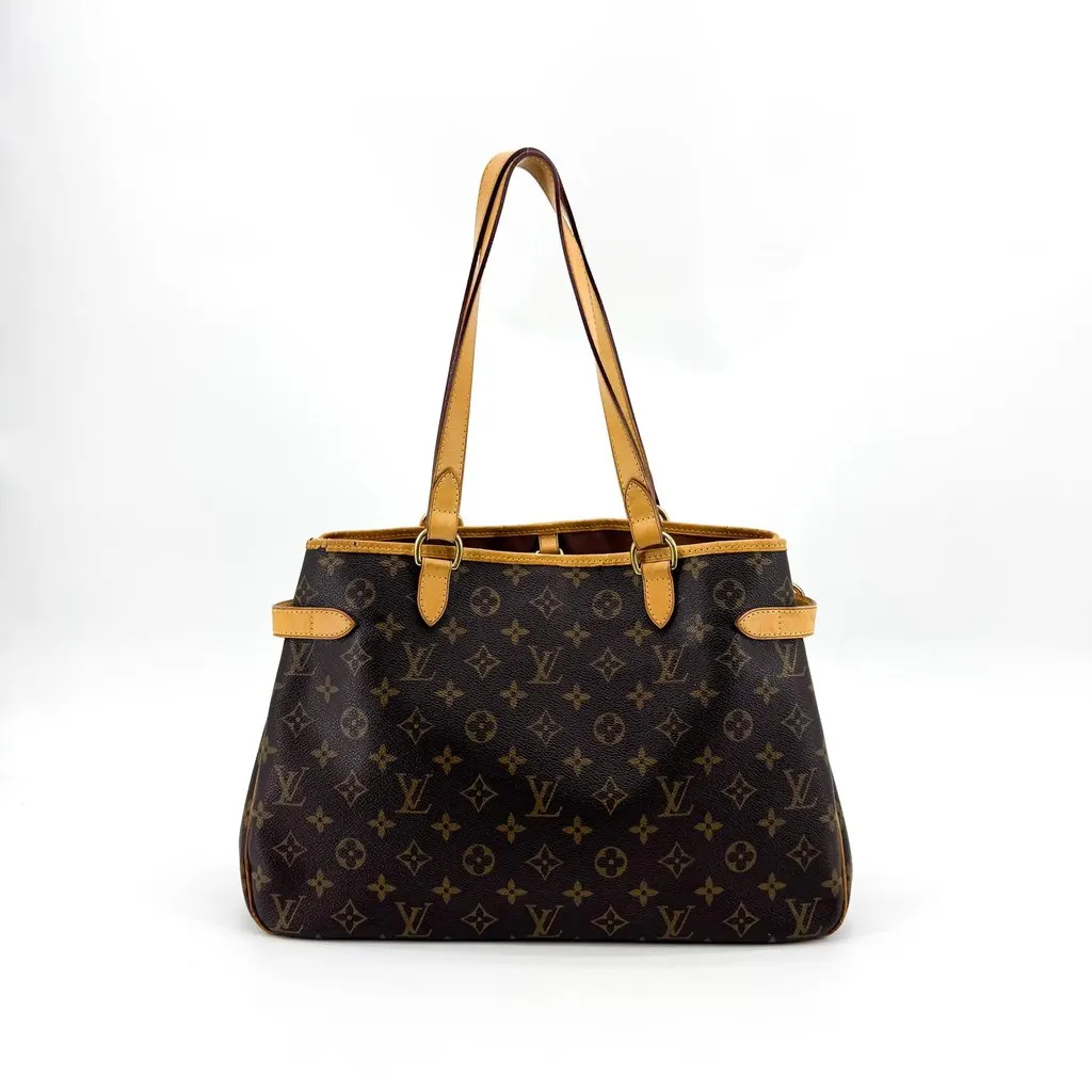 Louis Vuitton Monogram Batignolles Horizontal Shoulder Bag Beige Canvas Fair - Inside View