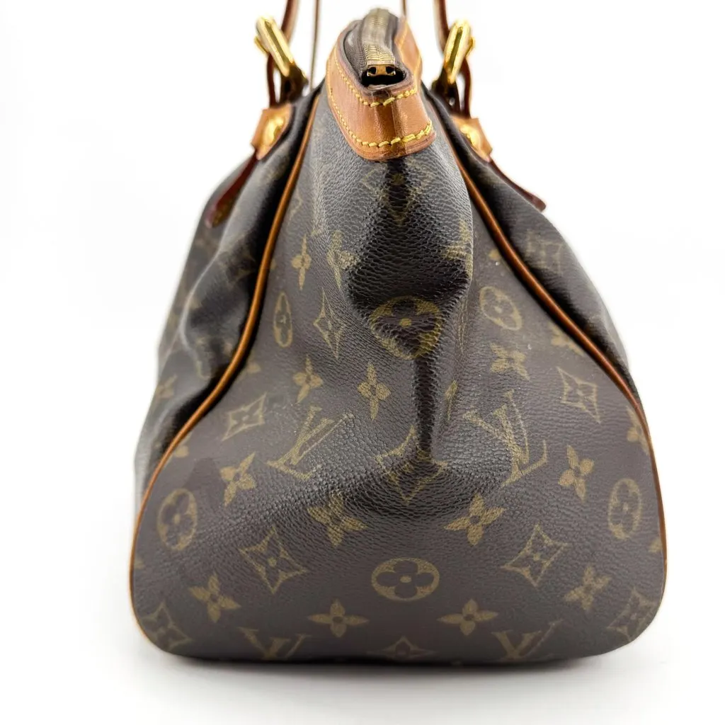 Louis Vuitton Monogram Tivoli GM Shoulder Bag Beige Canvas Good - Inside View