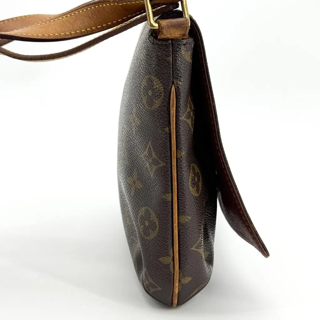 Louis Vuitton Monogram Musette Tango Shoulder Bag Brown Canvas Good - Inside View