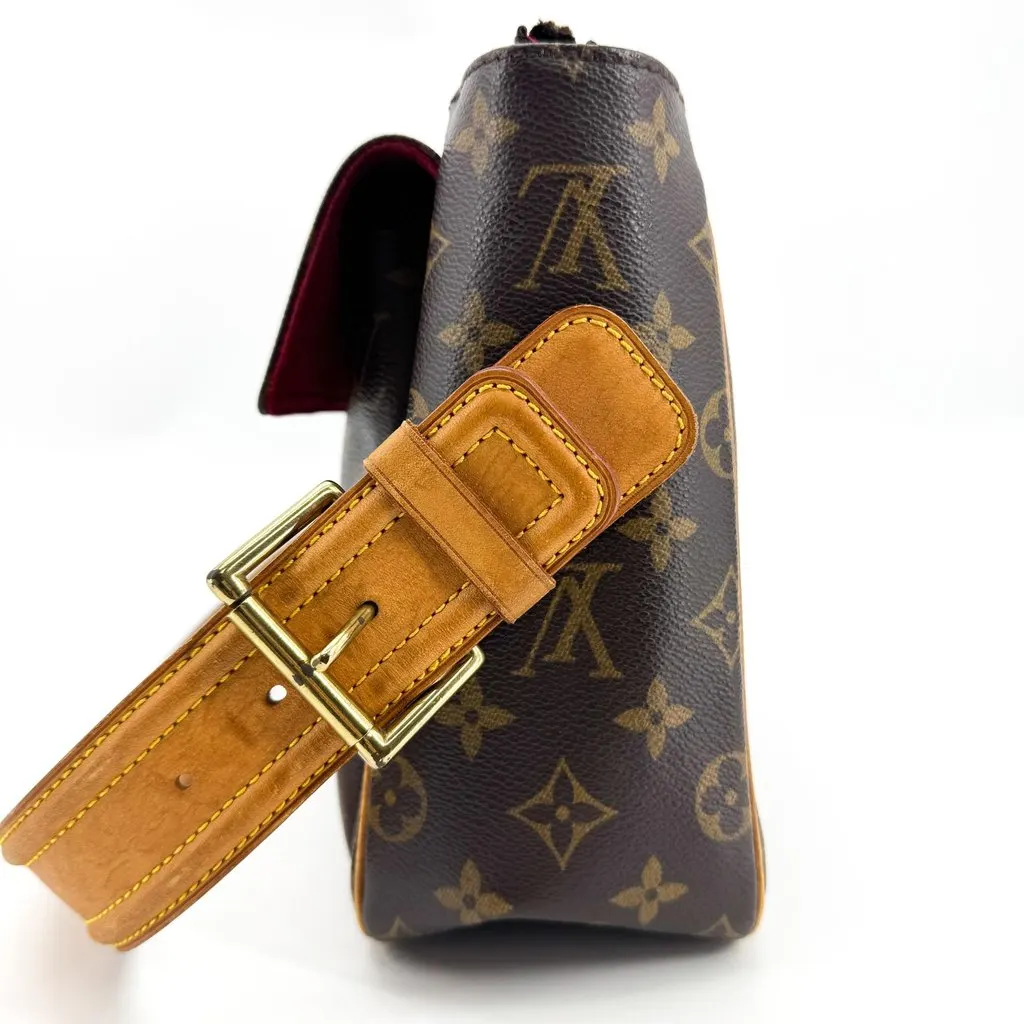 Louis Vuitton Monogram Viva Cite GM Shoulder Bag Brown Brown Canvas Very good - Model View