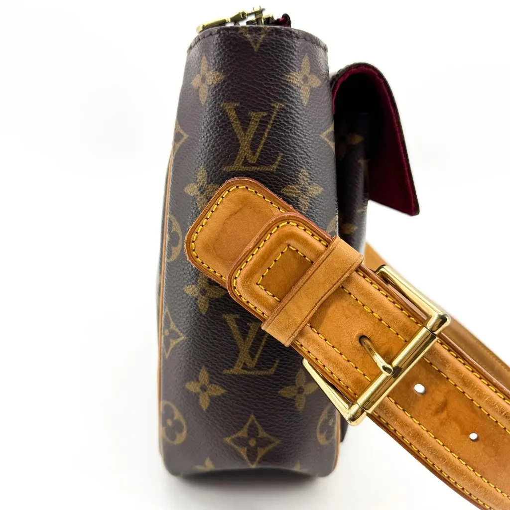 Louis Vuitton Monogram Viva Cite GM Shoulder Bag Brown Brown Canvas Very good - Box View