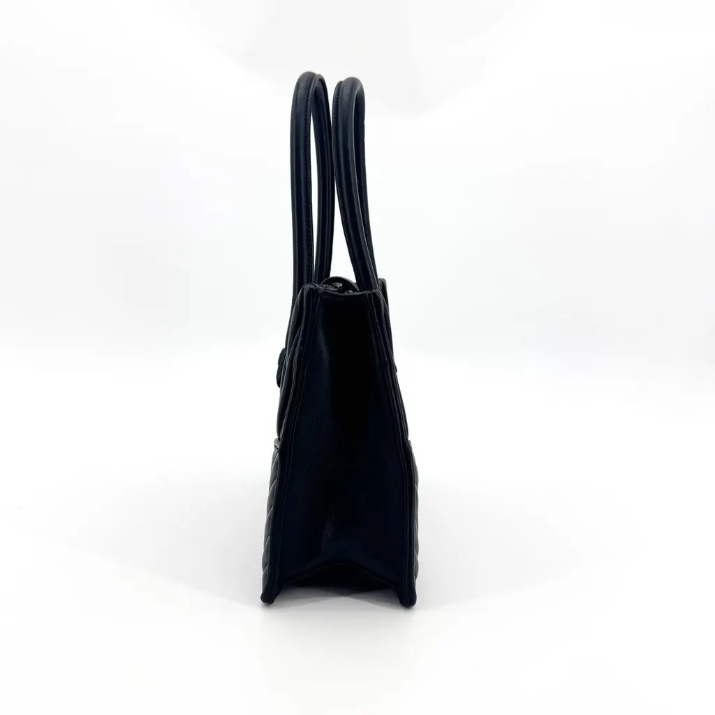 Miu Miu Matelassé Nappa Leather Confidential Tote Bag Black Leather Good - Box View