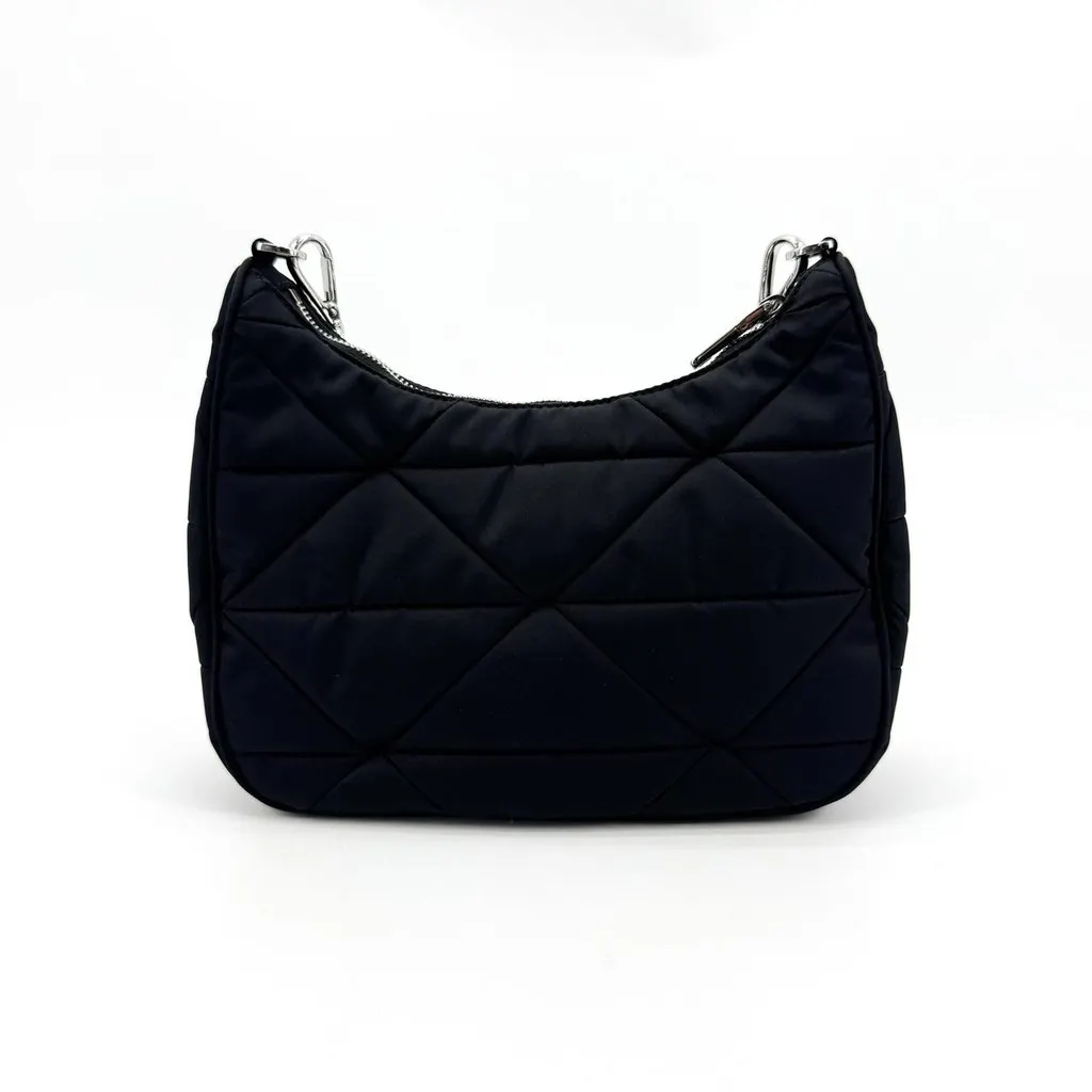 Prada Re-Edition 2005 Quilted Re-Nylon Shoulder Bag Black Black Polyamide Very good - Inside View