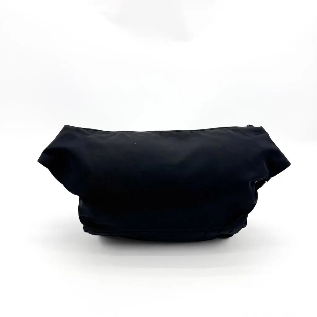 Prada Re-Nylon Belt Bag Black Black Polyamide Good - Back View
